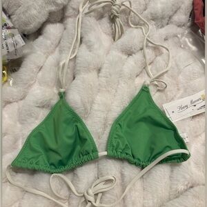 Heavy Manners sweet pea Green Bikini Top